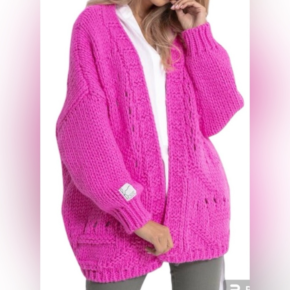 Fobya Hot Pink Women’s Cardigan